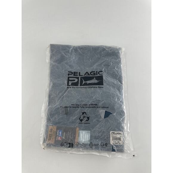 Pelagic Men's Petro Blue Boats & Fish Mako Deep Sea Shorts Size 36 - Picture 3 of 7